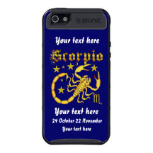 Zodiac Scorpio-Design-1 View Below Hints Covers For iPhone 5