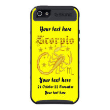 Zodiac Scorpio-Design-1 View Below Hints Cases For iPhone 5