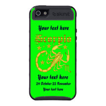 Zodiac Scorpio-Design-1 View Below Hints iPhone 5 Case