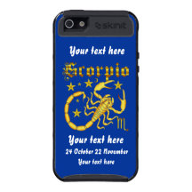 Zodiac Scorpio-Design-1 View Below Hints Covers For iPhone 5