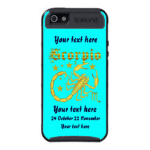 Zodiac Scorpio-Design-1 View Below Hints Case For iPhone 5
