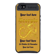 Zodiac Scorpio-Design-1 View Below Hints iPhone 5 Cover