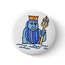 Zodiac sign Aquarius Pinback Button