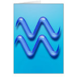 Zodiac sign Aquarius cards