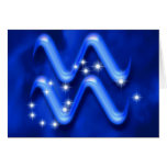 Zodiac sign Aquarius cards