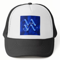 Zodiac sign Aquarius Trucker Hat