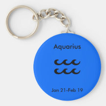 Zodiac sign - Aquarius Keychain