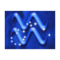 Zodiac sign Aquarius Postcard