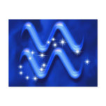 Zodiac sign Aquarius postcards