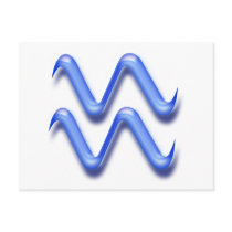 Zodiac sign Aquarius Postcards