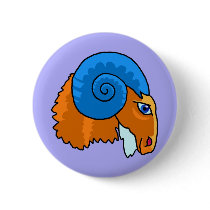 Zodiac sign Aries Pinback Buttons
