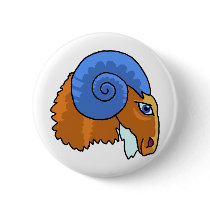 Zodiac sign Aries Pinback Button