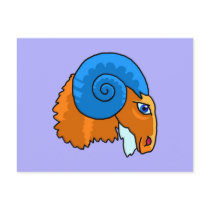 Zodiac sign Aries Post Card