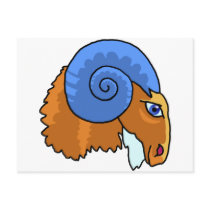 Zodiac sign Aries Postcard