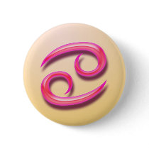 Zodiac sign Cancer Button