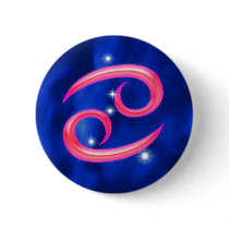 Zodiac sign Cancer Pinback Buttons