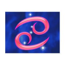 Zodiac sign Cancer Postcards