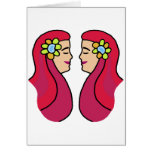 Zodiac sign Gemini cards