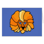 Zodiac sign Leo Cartoon cards