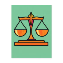 Zodiac sign Libra Post Cards