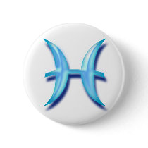 Zodiac sign Pisces Buttons