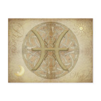 Zodiac Sign Pisces Postcard