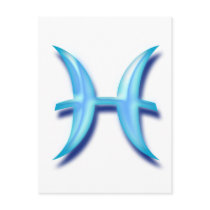 Zodiac sign Pisces Postcard
