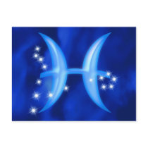 Zodiac sign Pisces Post Cards