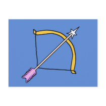 Zodiac sign Sagittarius Post Card