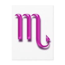 Zodiac sign Scorpio Post Card
