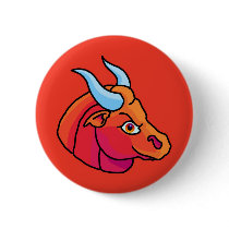 Zodiac sign Taurus Buttons