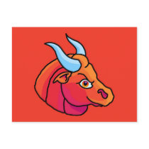Zodiac sign Taurus Post Card