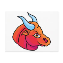 Zodiac sign Taurus Post Cards