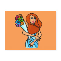 Zodiac sign Virgo Post Card