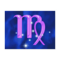 Zodiac sign Virgo Postcard