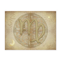 Zodiac Sign Virgo Postcard