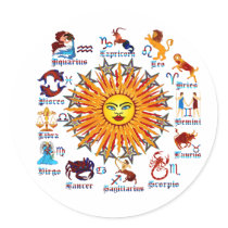 Zodiac-Signs-All-V-1 Round Sticker