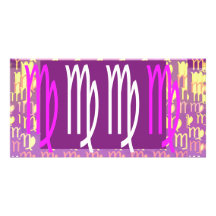 Zodiac VIRGO :  GOODLUCK Designs Picture Card