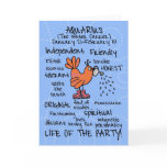 zodiac word cards - aquarius