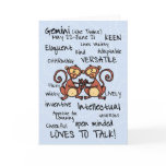zodiac word cards - gemini