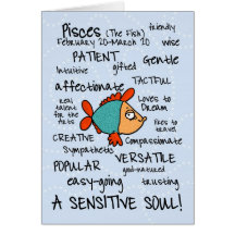 zodiac word cards - pisces