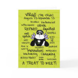 zodiac word cards - virgo