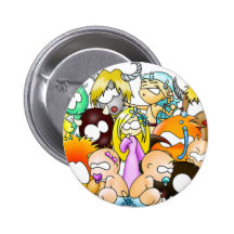 ZodiaK babes Pinback Buttons
