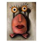 Zoe 1 little alien postcard