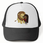 Zoe and Peanut the Lion Trucker Hat