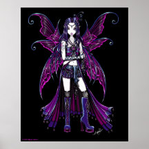 "Zoe" Hot Pink Fairy Posters