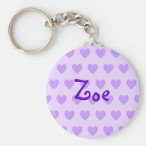 Zoe in Purple keychains