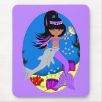 Zola Purple Mermaid Mousepad