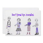 zombie 2, zombie 4, zombie 3, zombie 1, Don't f... invitations