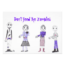 zombie 2, zombie 4, zombie 3, zombie 1, Don't f... Personalized Announcement